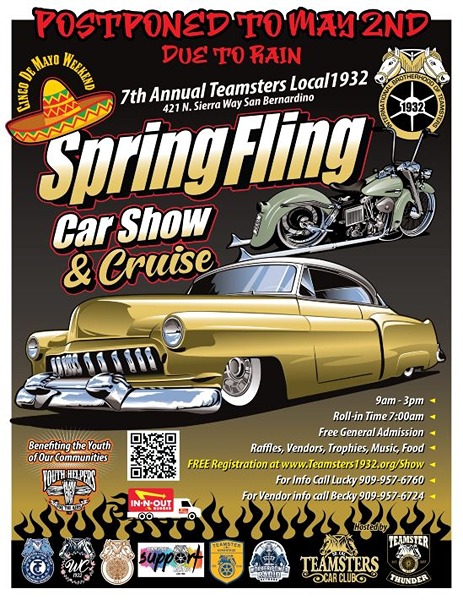 Teamsters Spring Fling Car Show flyer May 2026